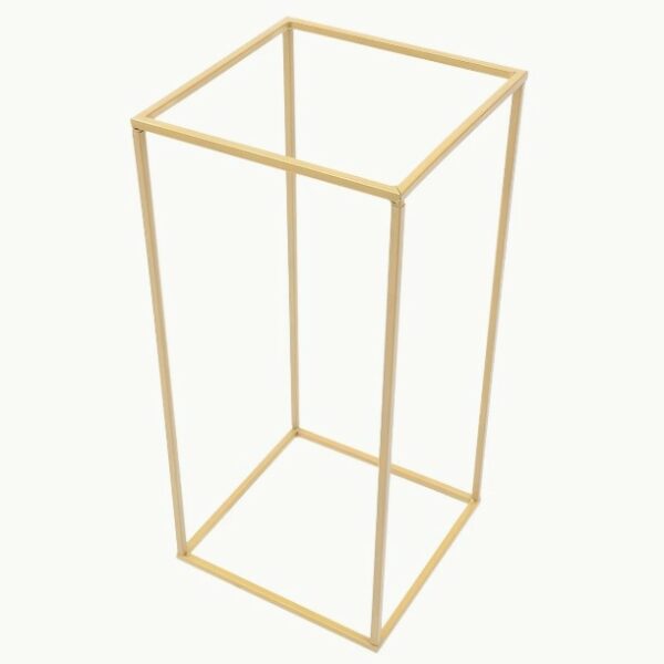 Colonne Carrée en Métal – Support Élégant pour Compositions Florales