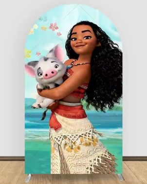 toile de fond back drop Vaiana 100 x 200