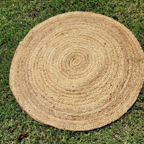 🌿 Tapis en jonc de mer – Ø 90 cm 🌿