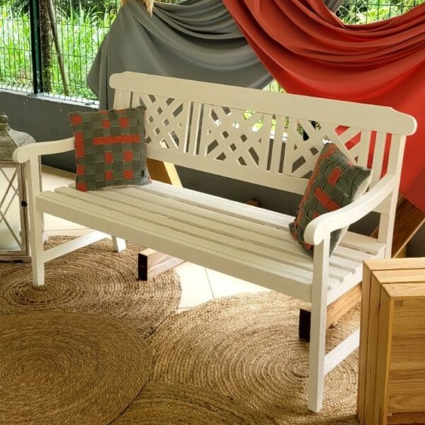 Banc en Bois Blanc – Largeur 180 cm