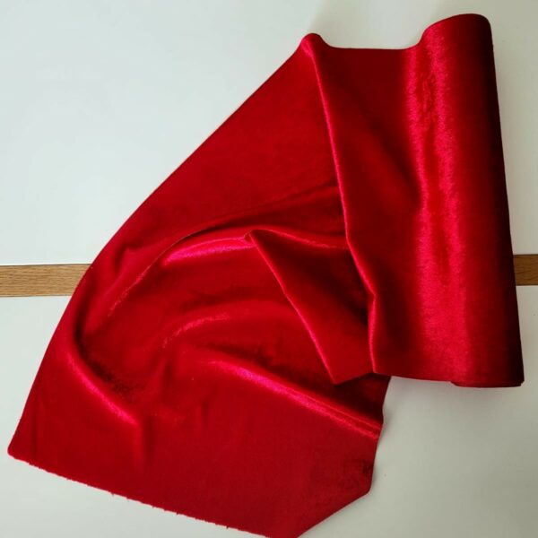 Chemin de Table en Velours Rouge Rubis – 30 x 200 cm