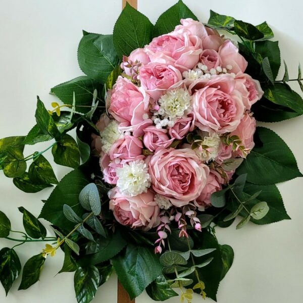 Composition Florale pour Chevalet en Fleurs Artificielles